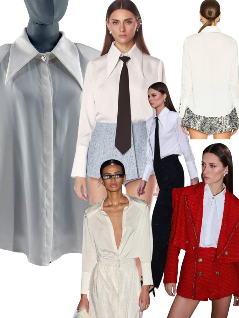 🆕 BRONX & BANCO 🧿 NWOT Blair Ivory White Shirt Blouse, Snap Cuffs - Sz XL US10